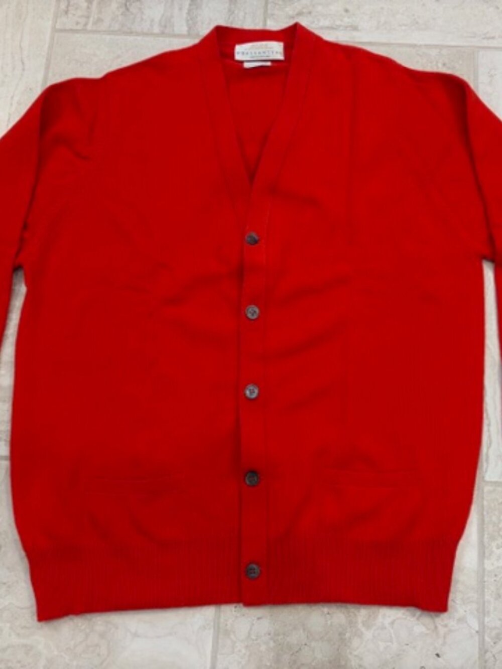 VINTAGE Mens Berk of Burlington Arcade by Ballantyne Cardigan 100% Cashmere RARE - Picture 2 of 11